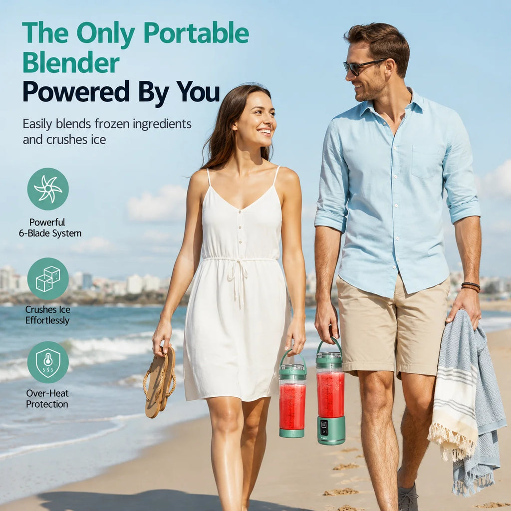 Portable Cordless USB C Rechargeable Blender For Smoothies And Shakes