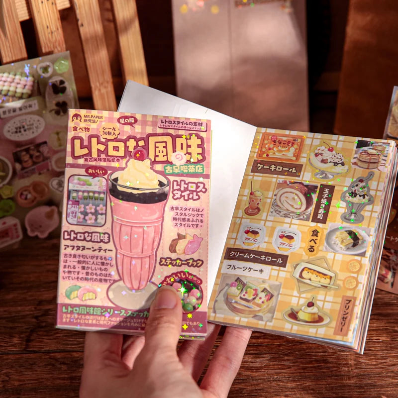 Vintage Retro Doodle Sticker Book For DIY Decoration