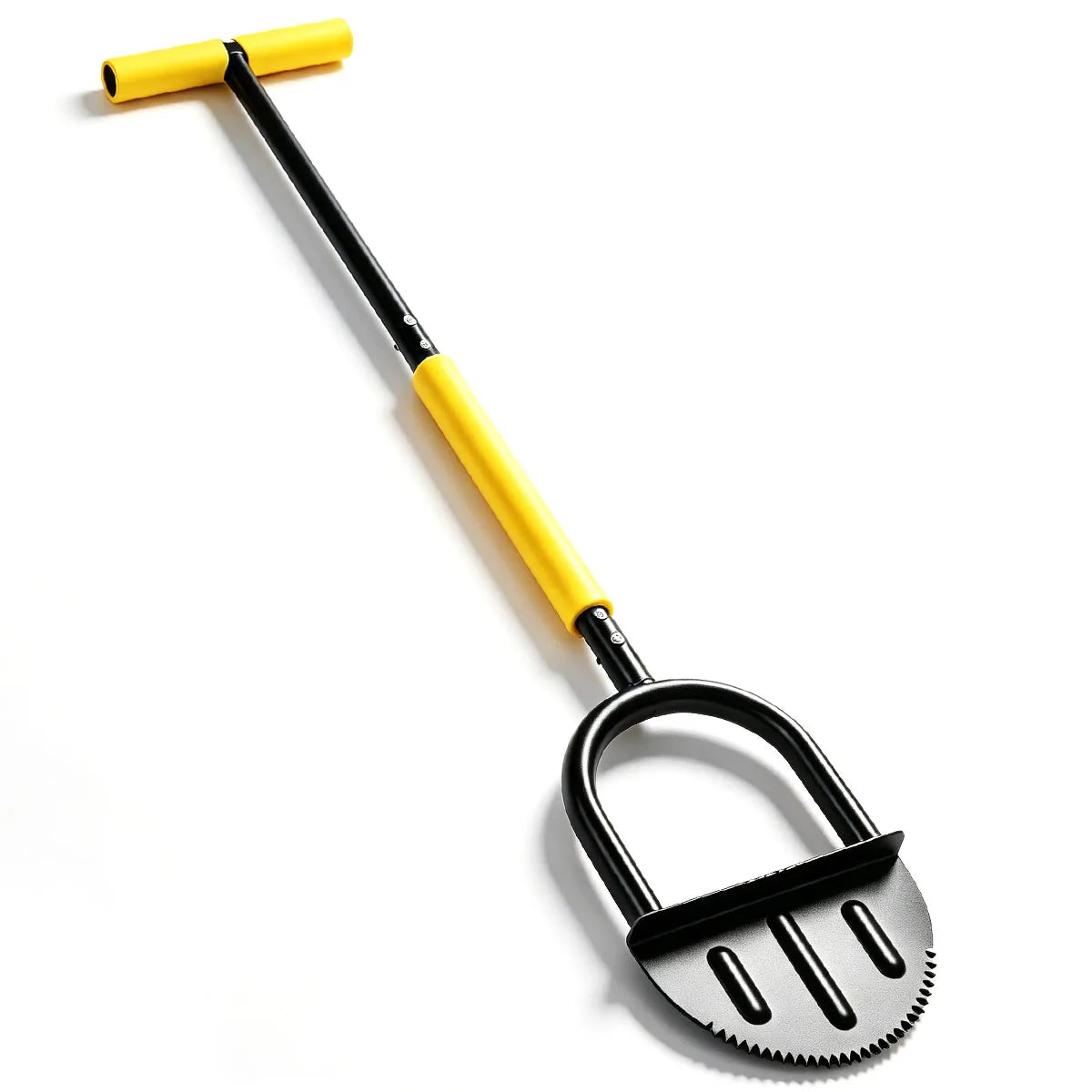 Heavy Duty Serrated Half Moon Lawn Edger With Ergonomic Handle