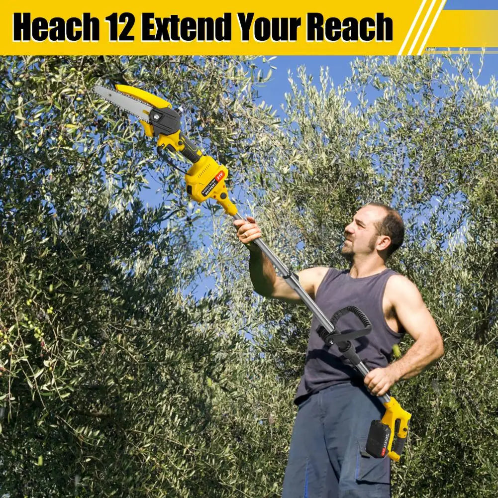 Cordless Pole Saw And Mini Chainsaw With Brushless Motor