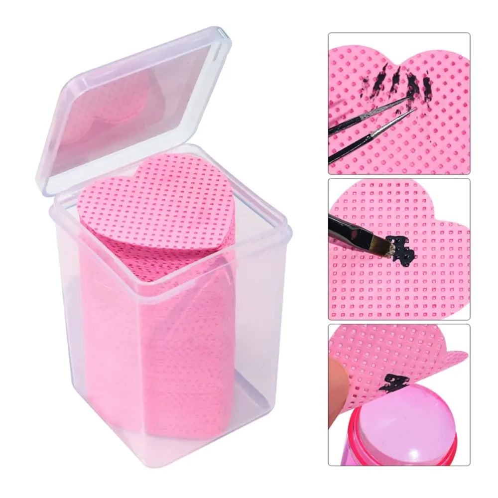 JEARLYU Nail Polish Remover Cleaning Wipes for Manicures
