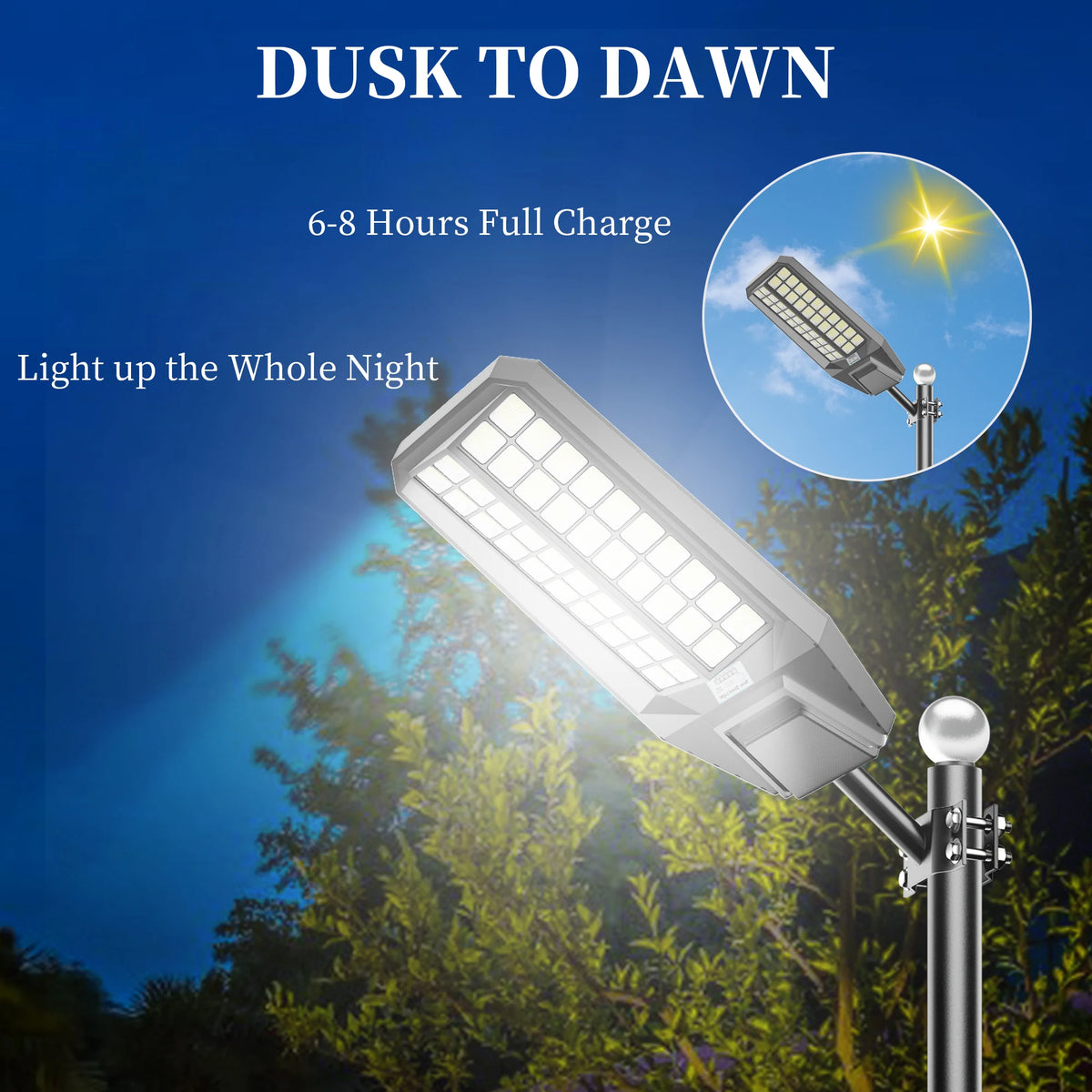 9000W Outdoor Solar LED Flood Light With Motion Sensor