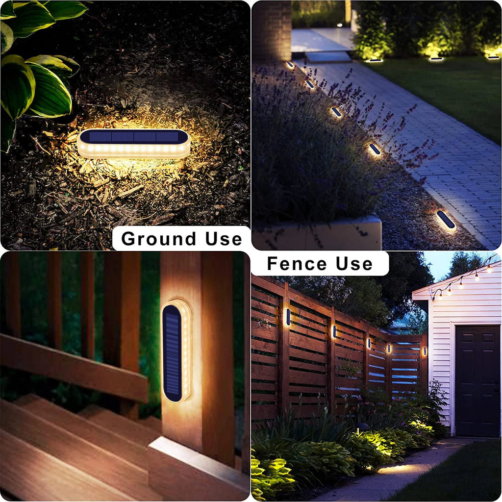 Solar Deck Lights Waterproof Automatic LED Step Lighting For Gardens