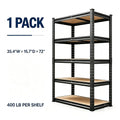 Heavy Duty Adjustable Metal Storage Rack With MDF Shelves