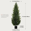 Olitree Artificial Cedar Topiary Tree Faux Evergreen Plant Decoration