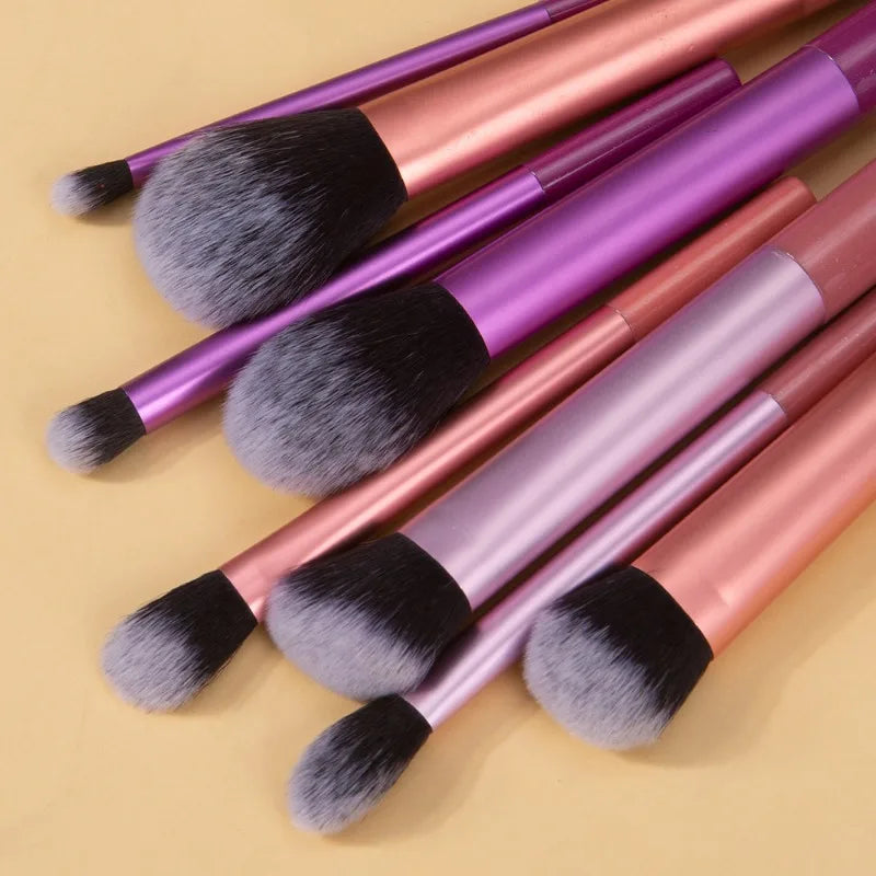 Makeup Brush Kit Soft 8pcs Synthetic Hair Make Up Brushes Foundation Blush Eyeshadow Cosmetic Makeup Tools