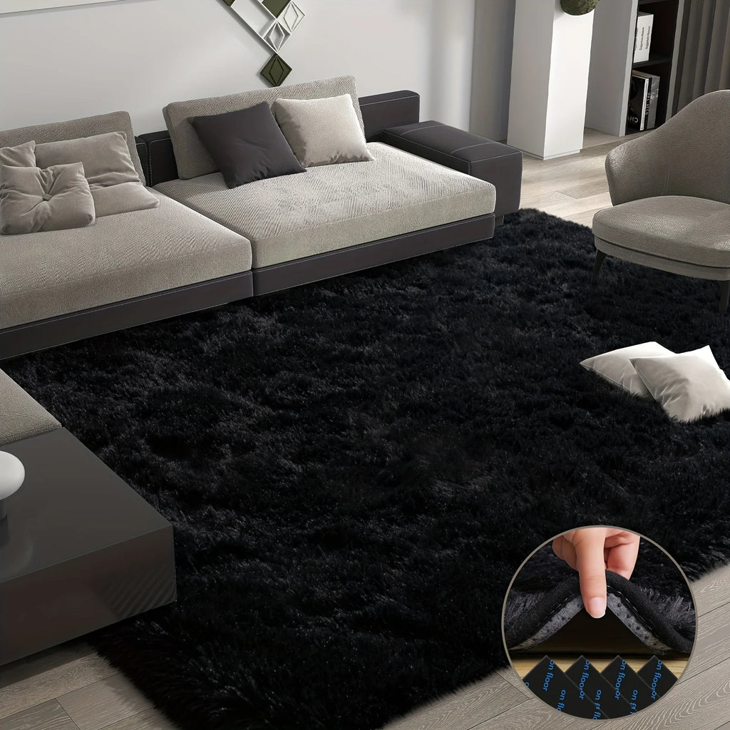 Soft Plush Geometric Rug for Bedroom and Living Room Decor