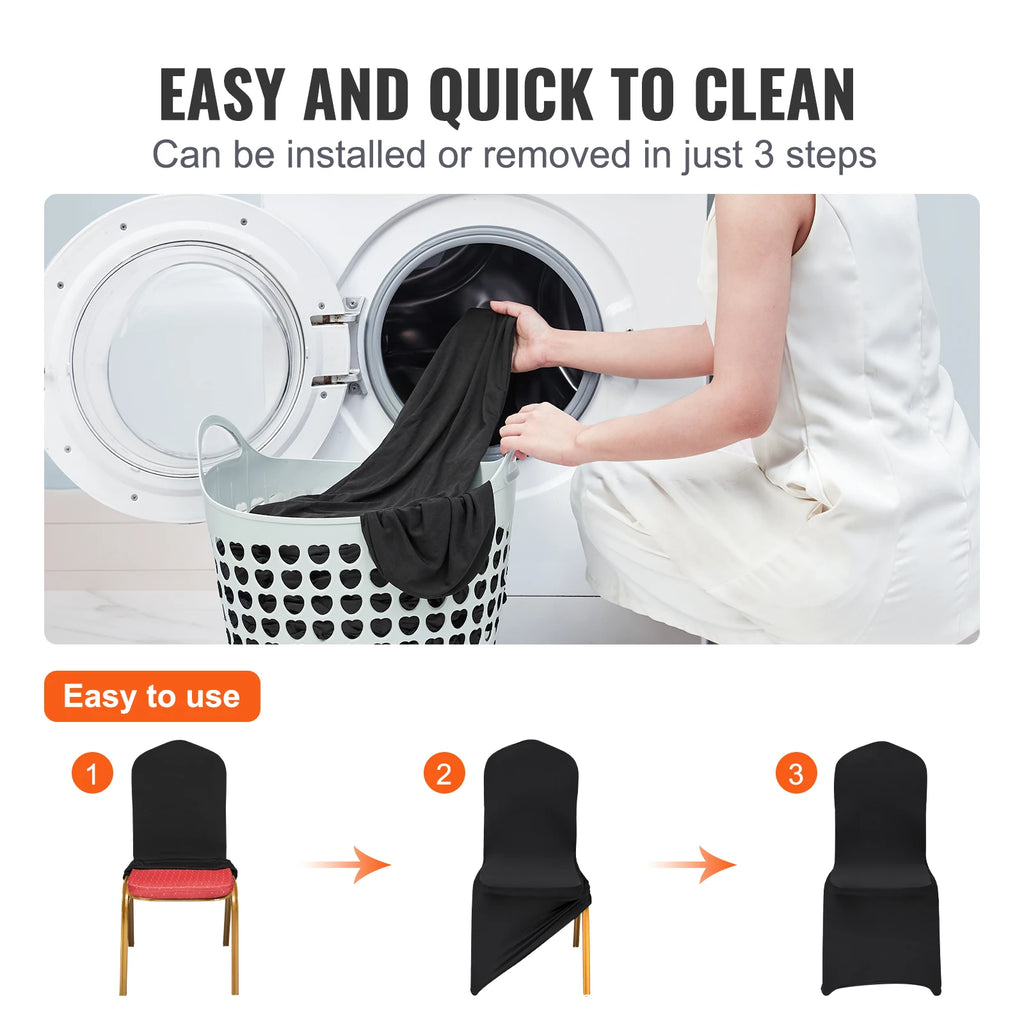 SucceBuy Spandex Chair Covers for Weddings and Events