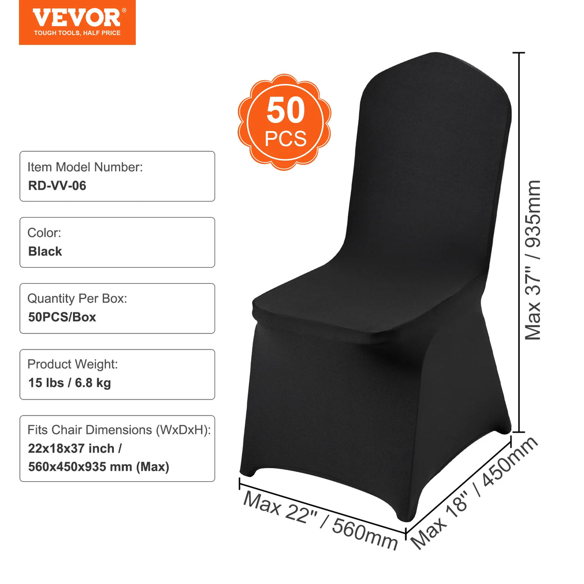 SucceBuy Spandex Chair Covers for Weddings and Events