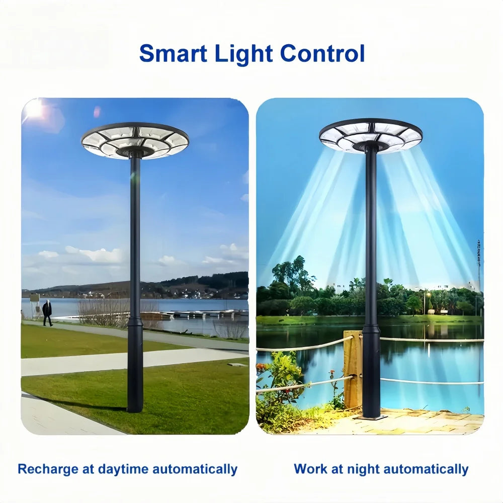Morglad Solar UFO Garden Light With Motion Sensor Remote Control
