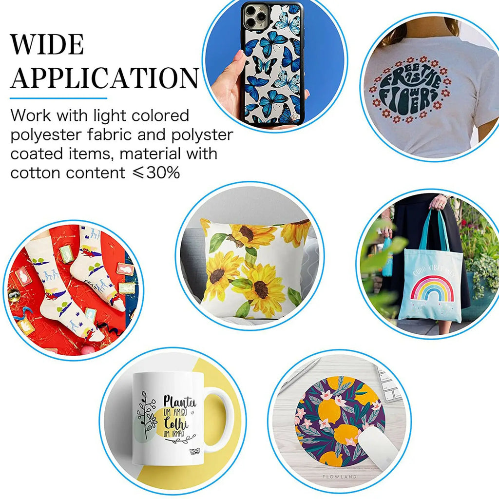 HTVRONT Sublimation Transfer Paper For Inkjet Printers And Fabric
