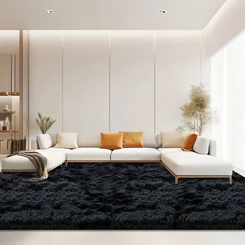 Soft Plush Geometric Rug for Bedroom and Living Room Decor