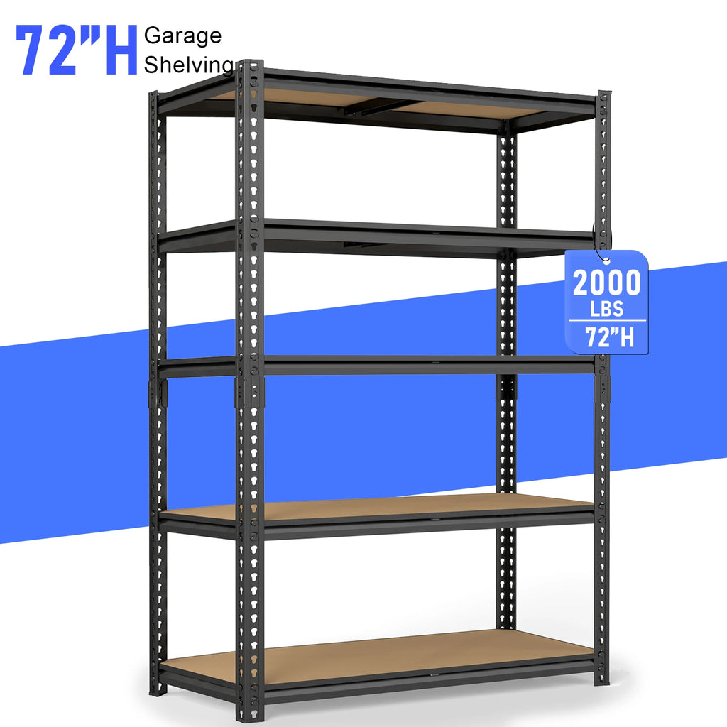 SARENZOON Adjustable Metal Storage Shelving Unit for Garage and Warehouse