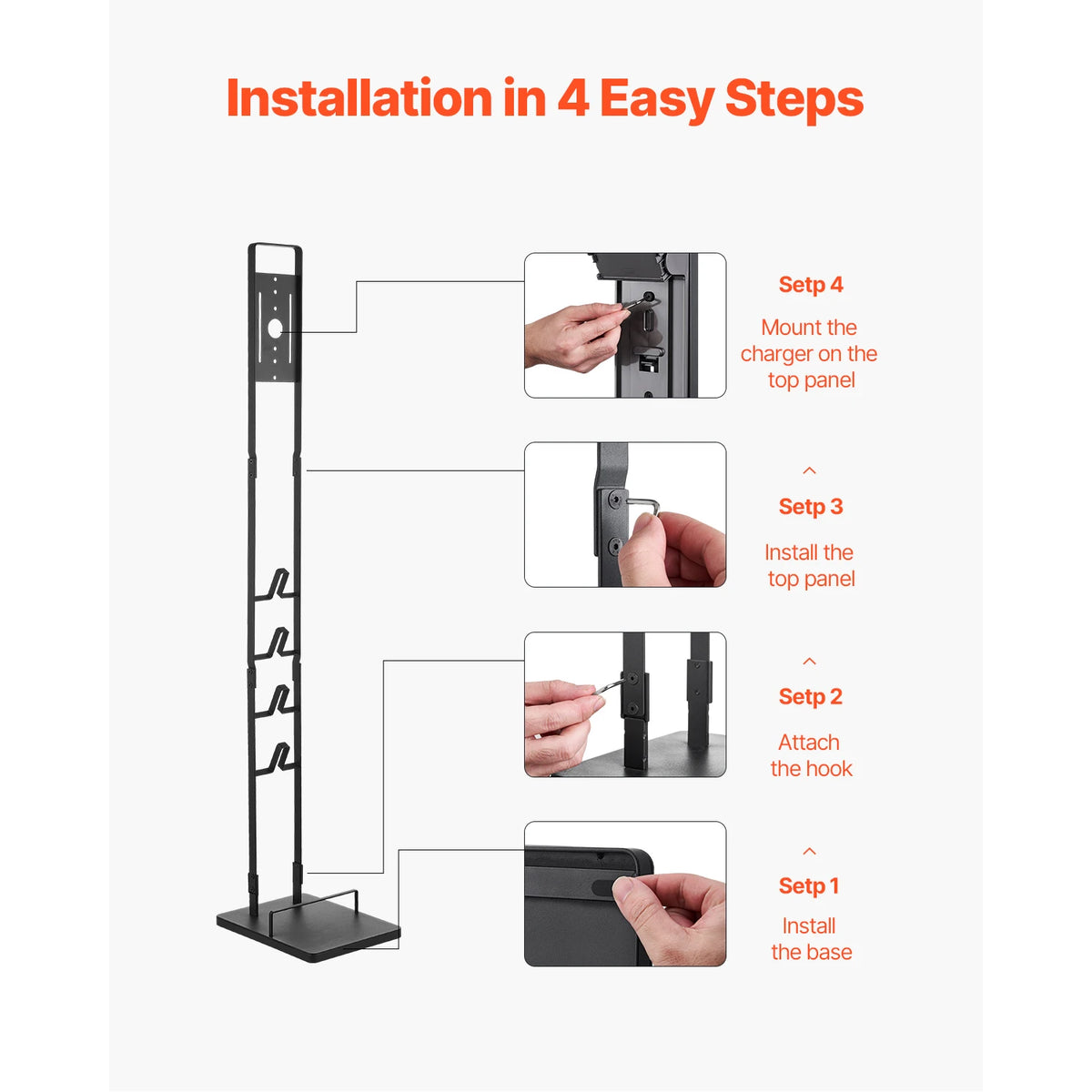 SucceBuy Dyson Cordless Vacuum Stand With Four Accessory Hooks