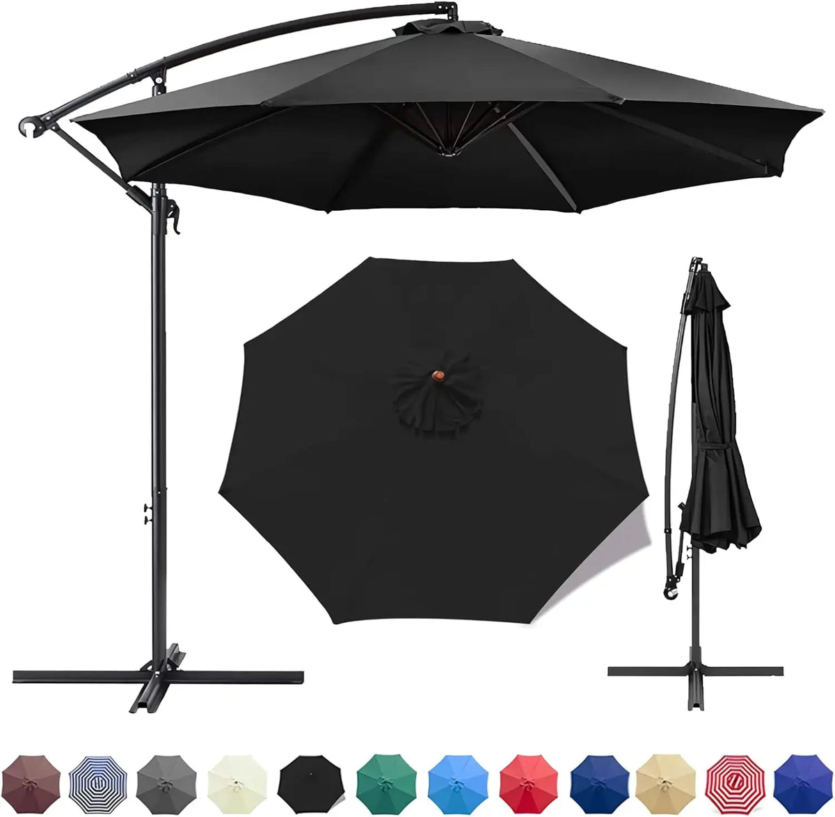 Waterproof Replacement Patio Umbrella Canopy Cover for Outdoor Garden