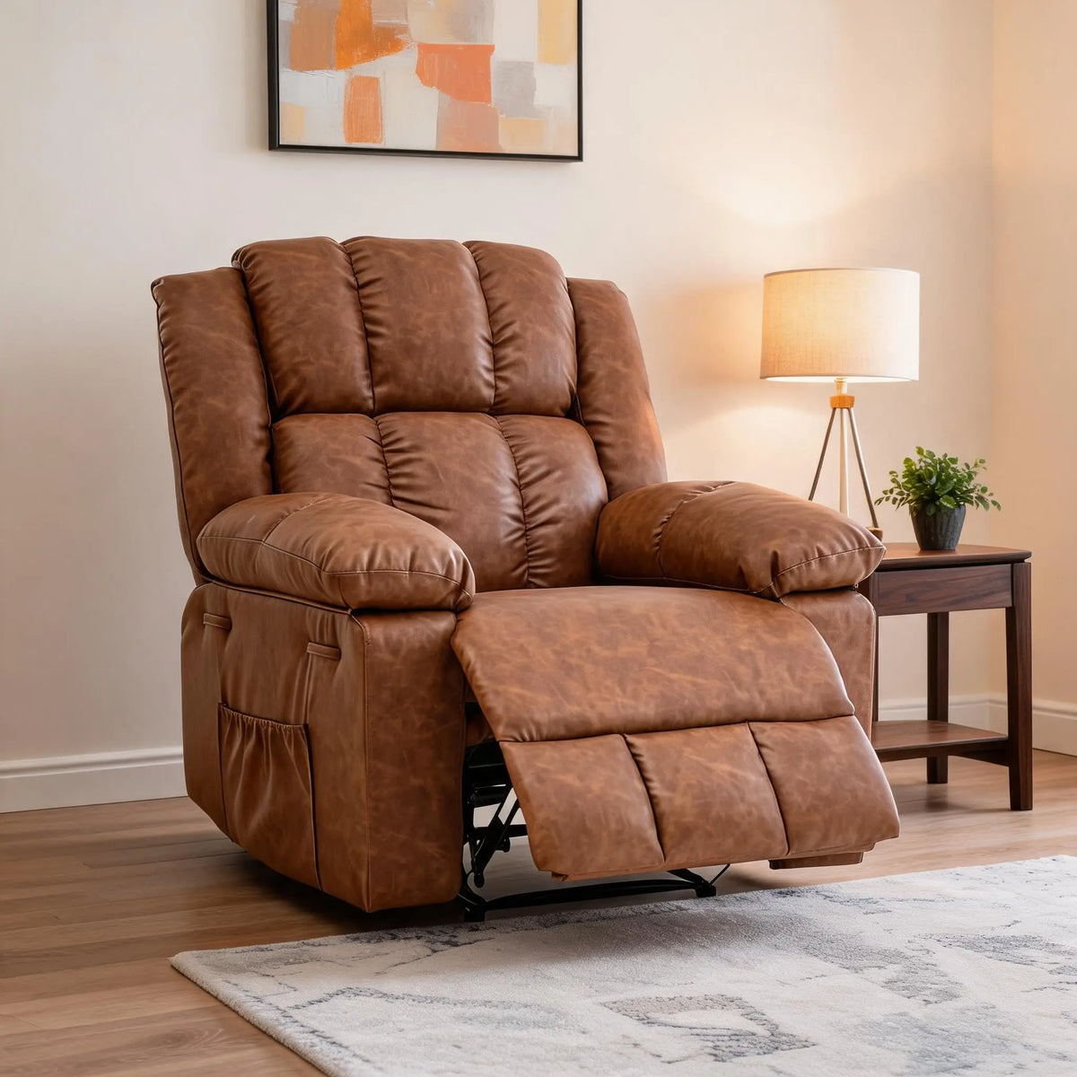 Studyset Manual Recliner Chair for Comfortable Living Room Reading