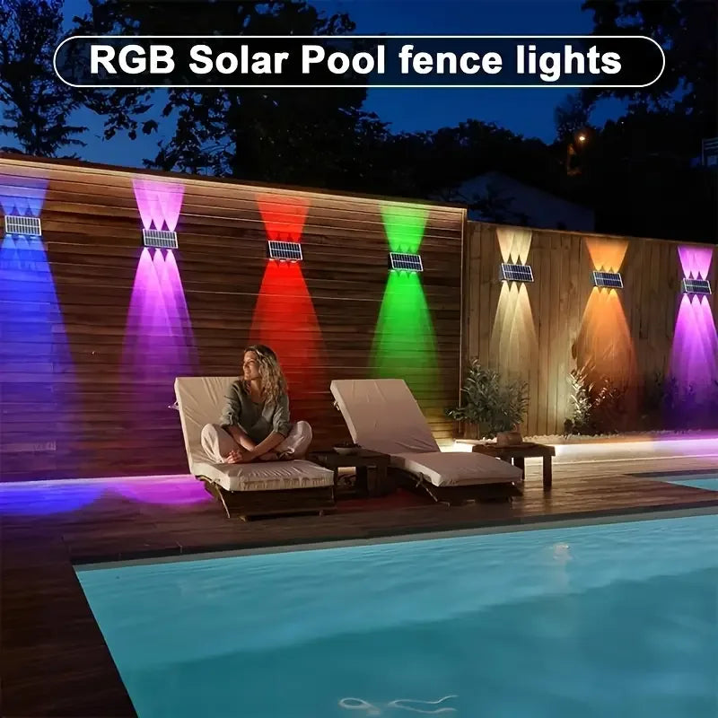 DUMILOO Solar LED Waterproof Outdoor Wall Light For Gardens