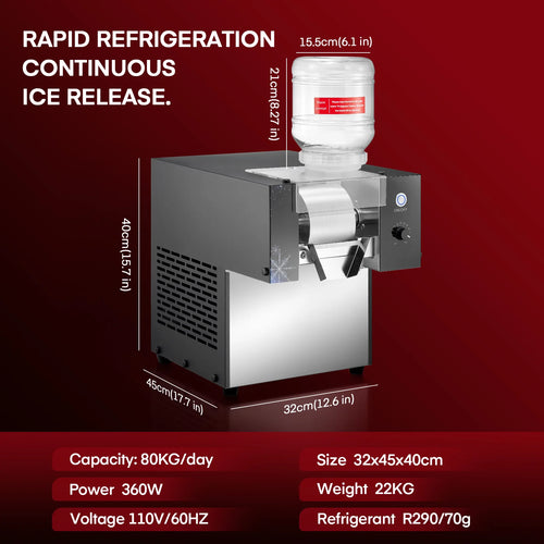 Commercial Snowflake Ice Shaver for Restaurants and Cafes