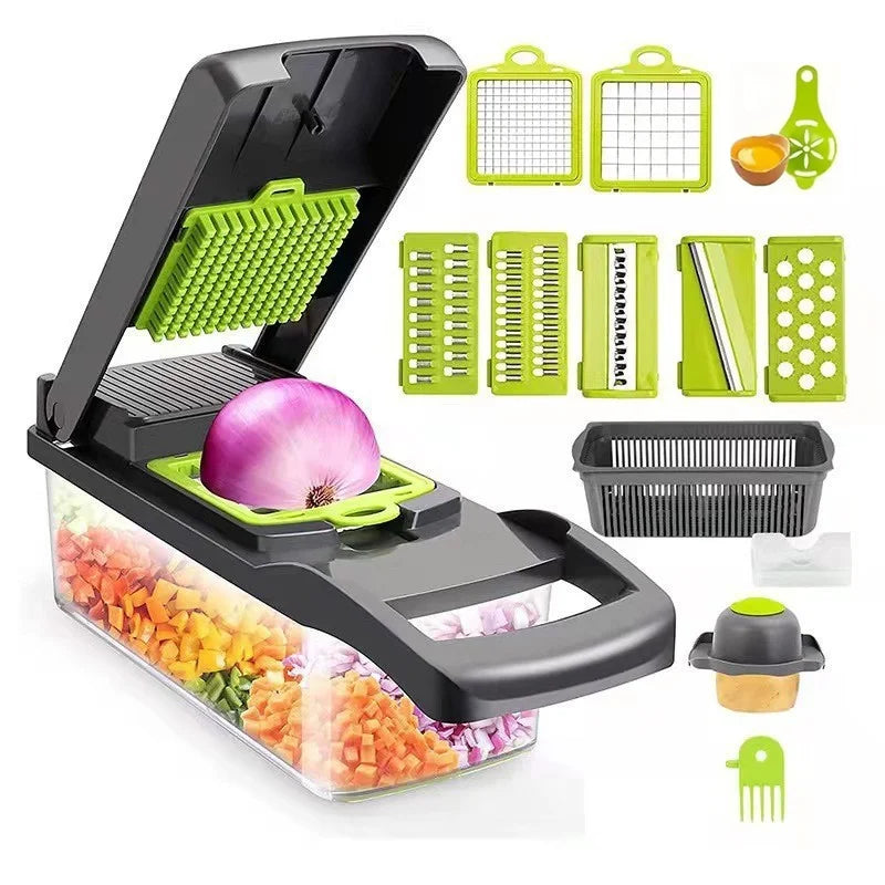 Multifunctional Stainless Steel Vegetable Chopper And Grater Set