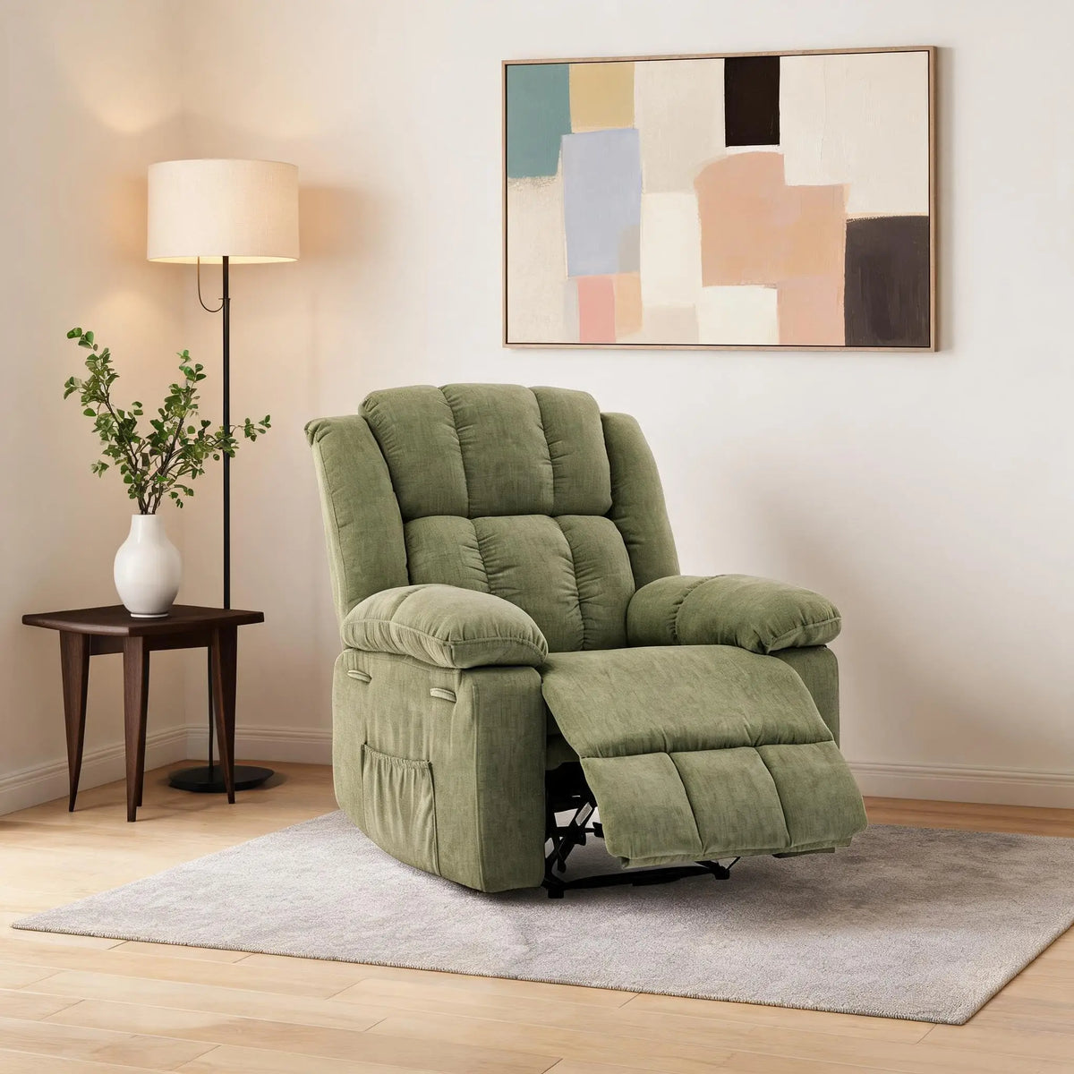 Studyset Manual Recliner Chair for Comfortable Living Room Reading