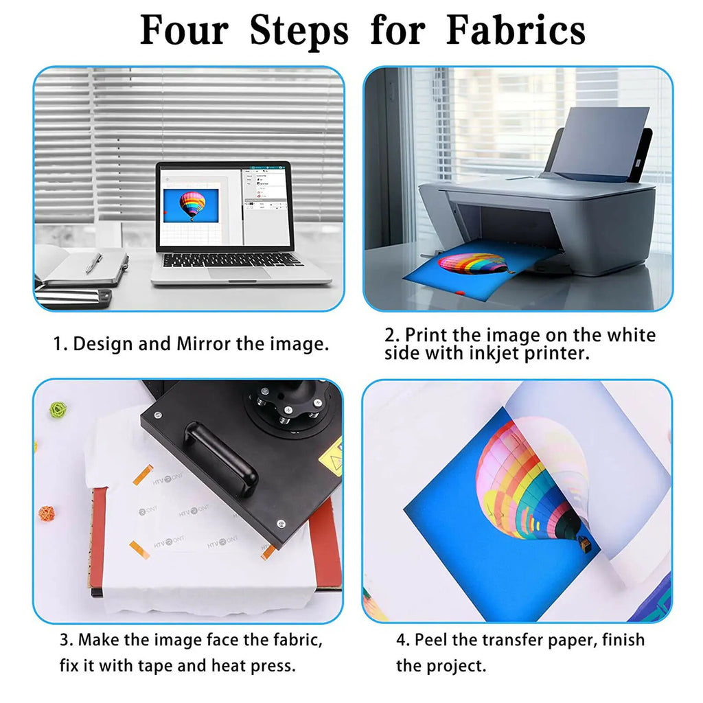 HTVRONT Sublimation Transfer Paper For Inkjet Printers And Fabric