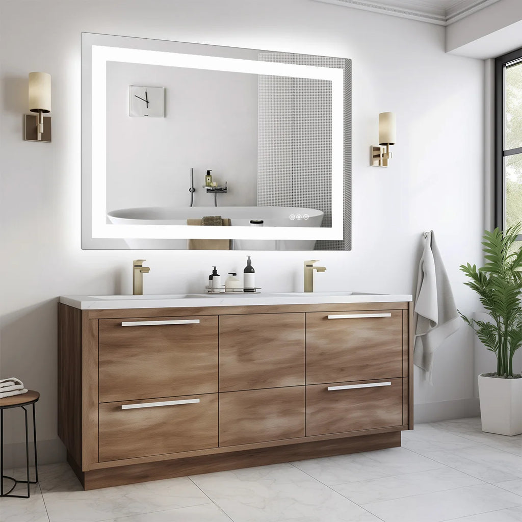 JHK LED Bathroom Vanity Mirror With Front Light And Backlit