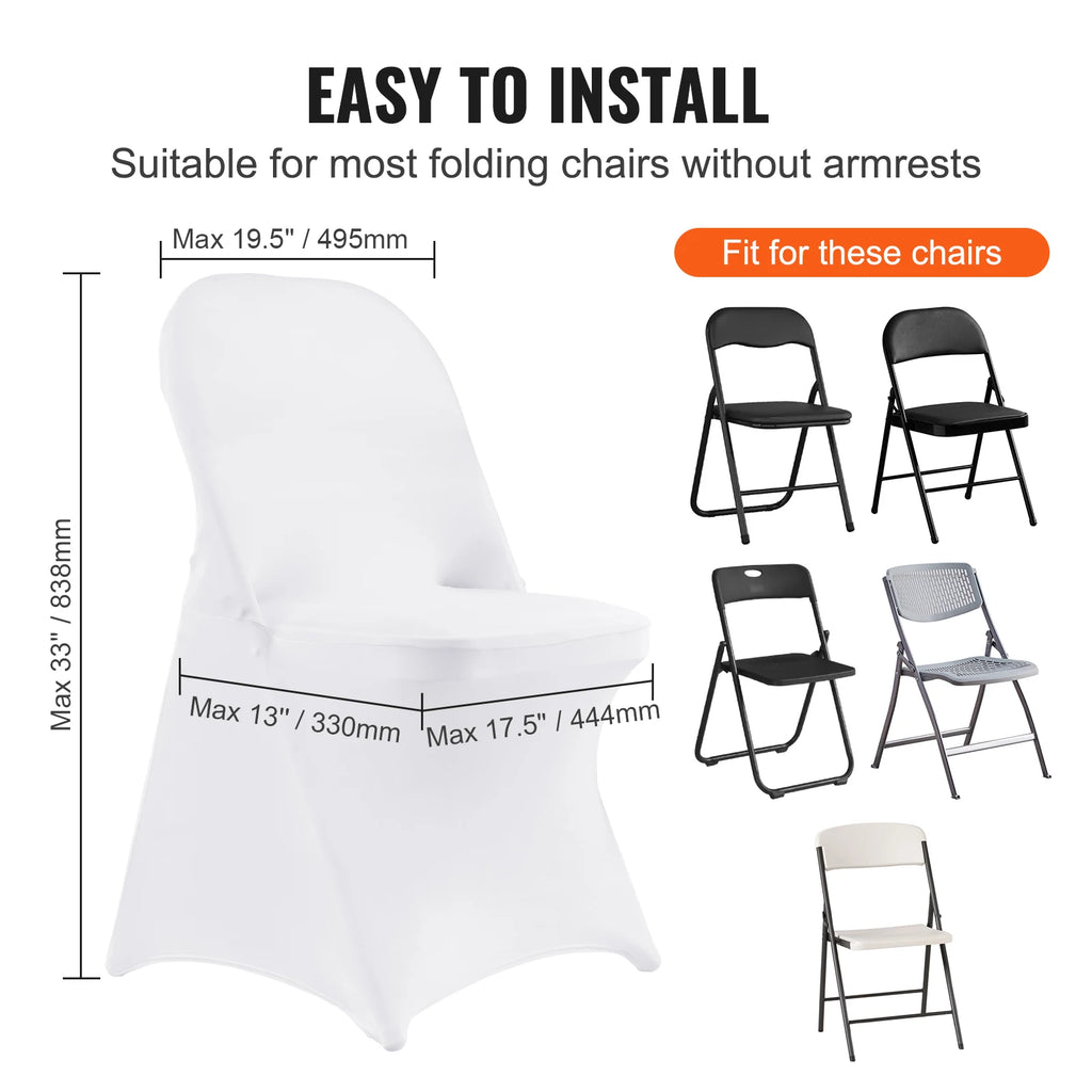 SucceBuy Stretch Chair Covers for Weddings Banquets and Dining Events