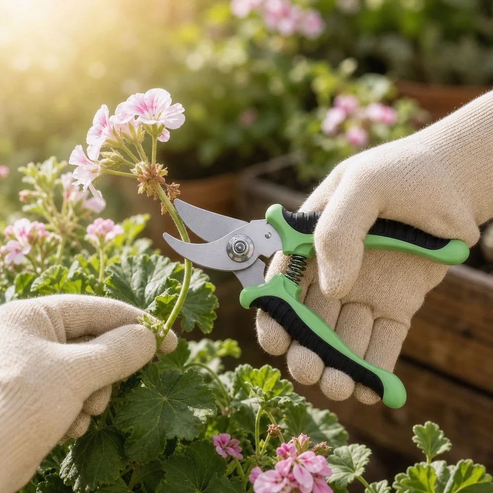 Garden Hand Tool Set With Trowel Cultivator And Pruning Shears