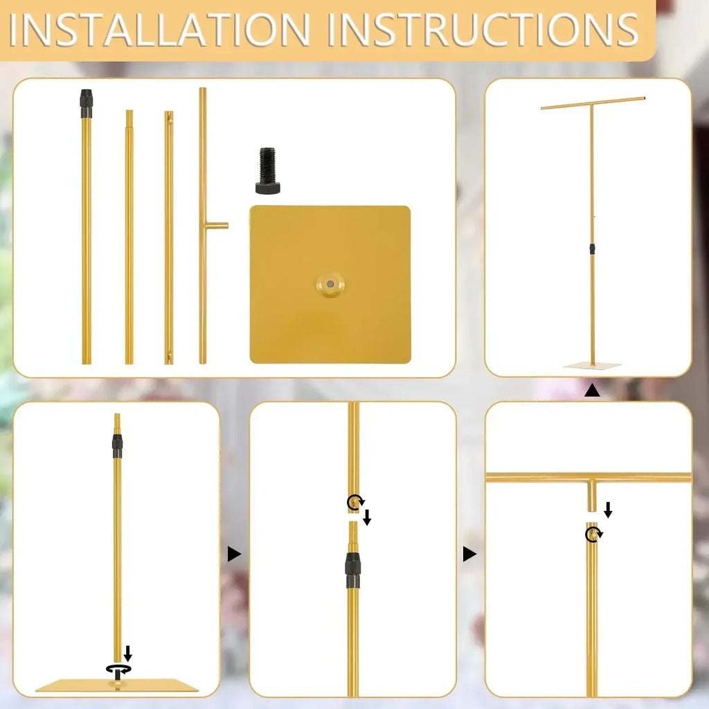 Metal Backdrop Stand for Weddings, Parties, Birthdays and Baby Showers