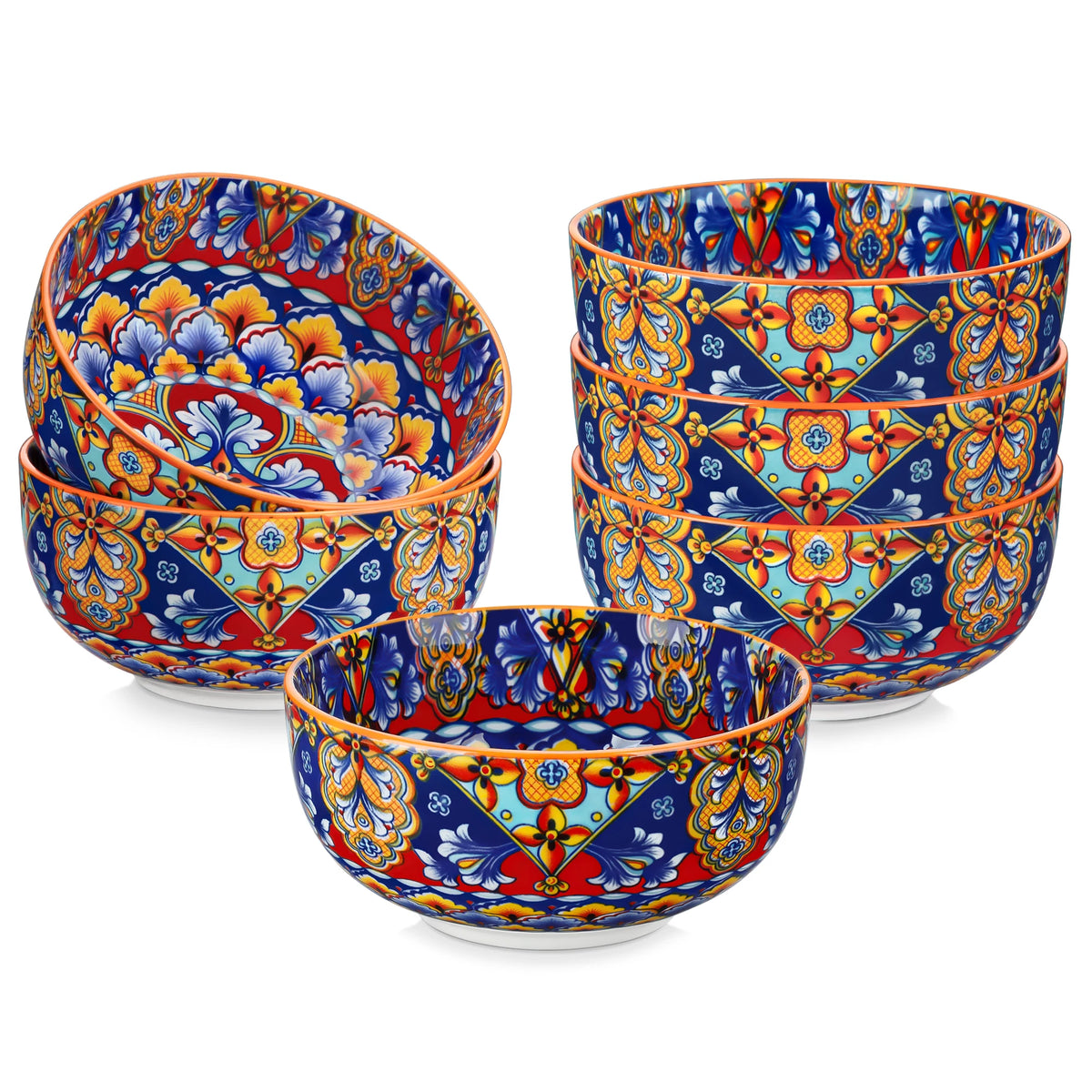 Vancasso Bohemian Ceramic Cereal Bowls for Soup Salad and Pasta