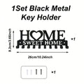 Sweet Home Wall Mounted Key Holder With Ten Convenient Hooks
