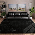 Soft Plush Geometric Rug for Bedroom and Living Room Decor