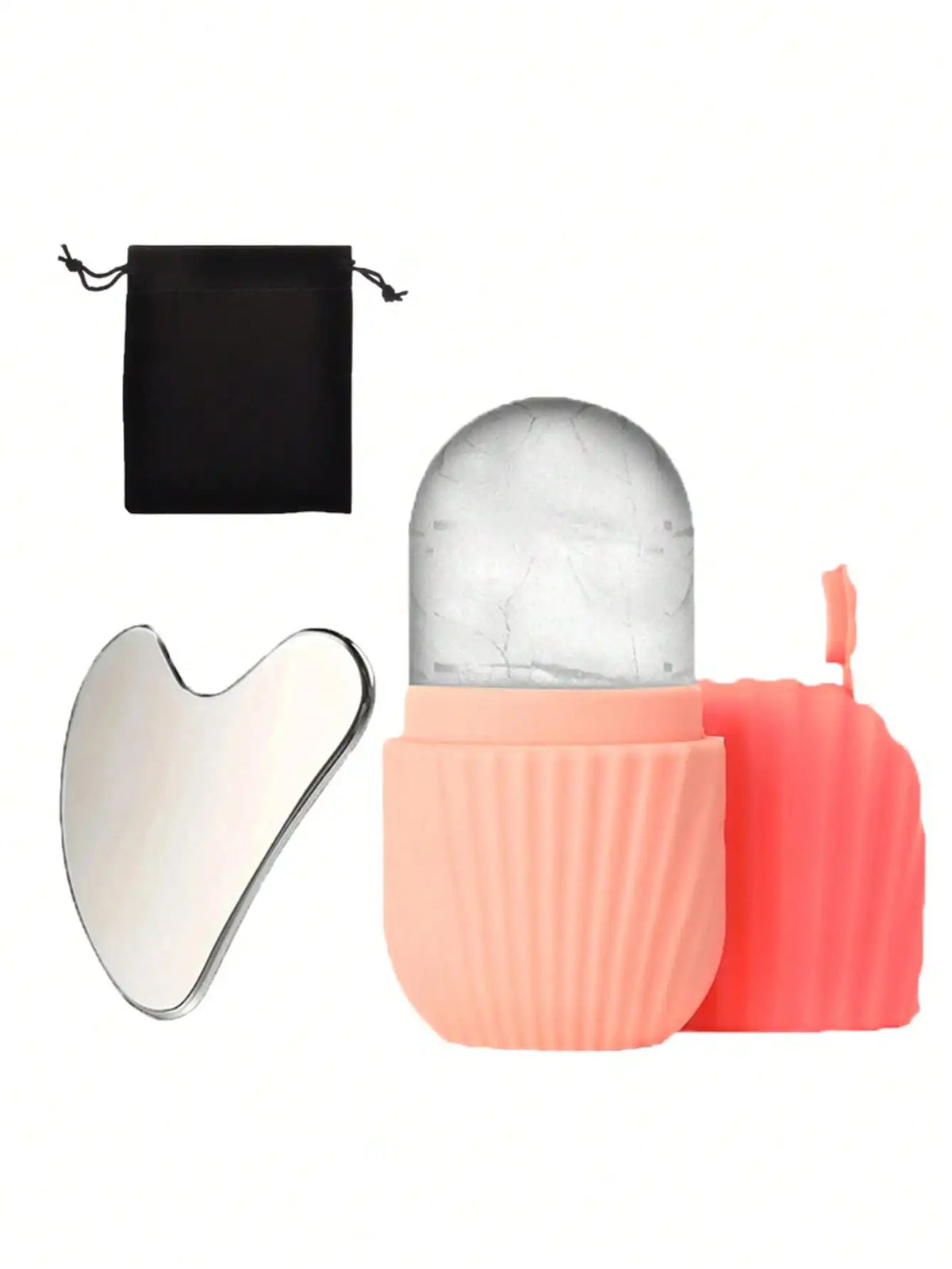 Ice Face Roller And Gua Sha Kit For Puffiness Relief