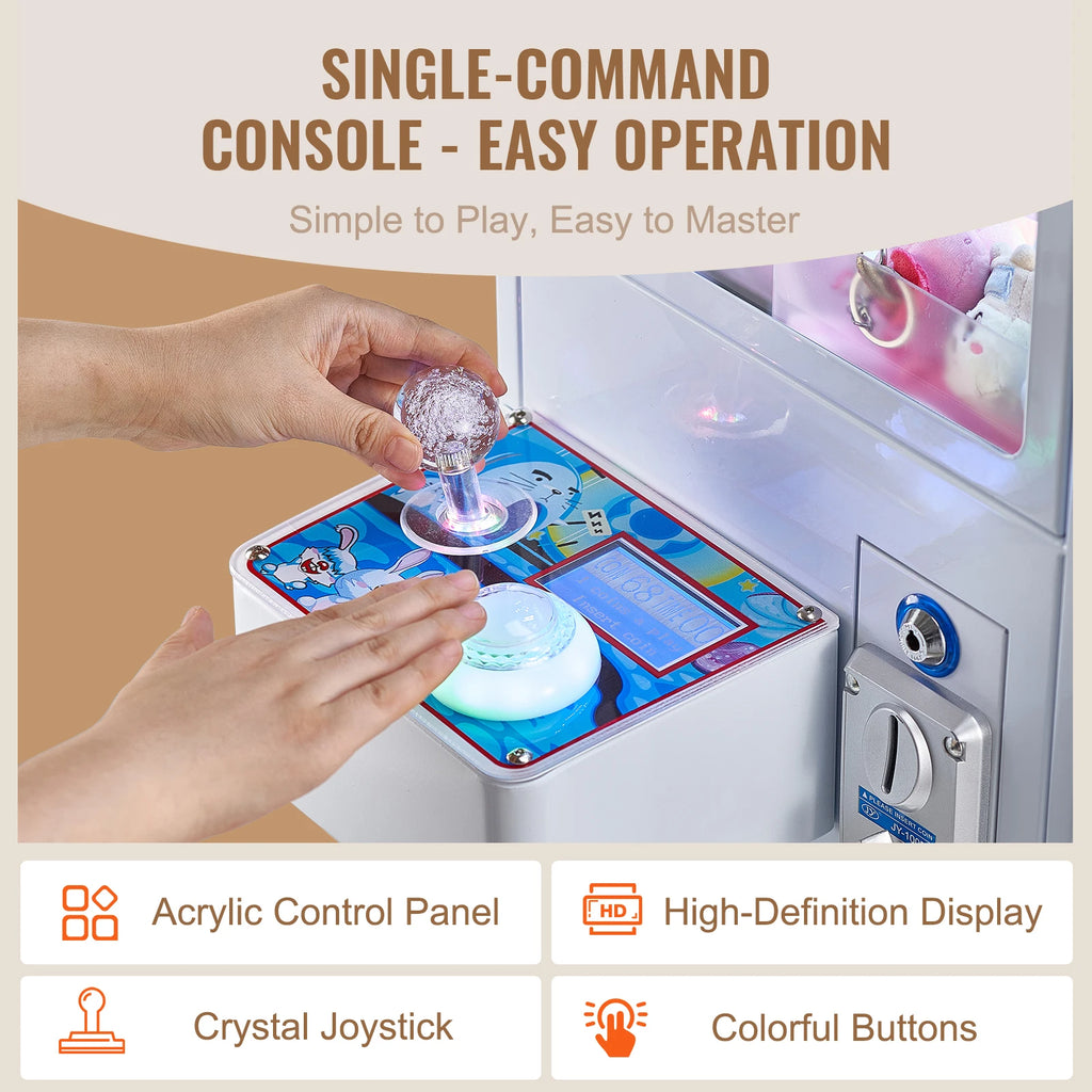 SucceBuy Commercial Arcade Claw Machine Prize Grabber Game Vending Dispenser