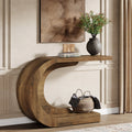 Tribesigns Mid Century Modern Wooden Console Table for Entryway