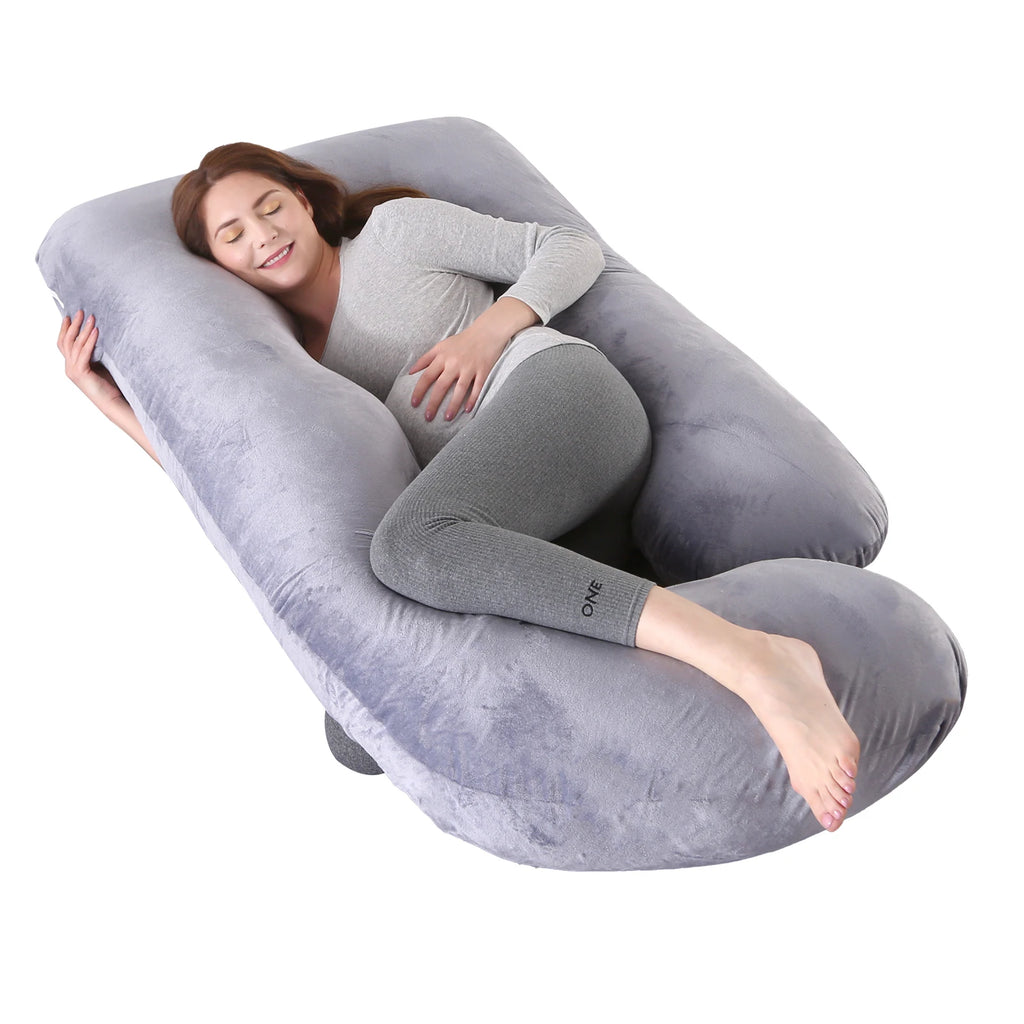 G Shaped Full Body Pregnancy Pillow With Removable Cotton Cover