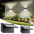 Intelamp Solar Wall Lights With Remote, Three Color Modes, Waterproof