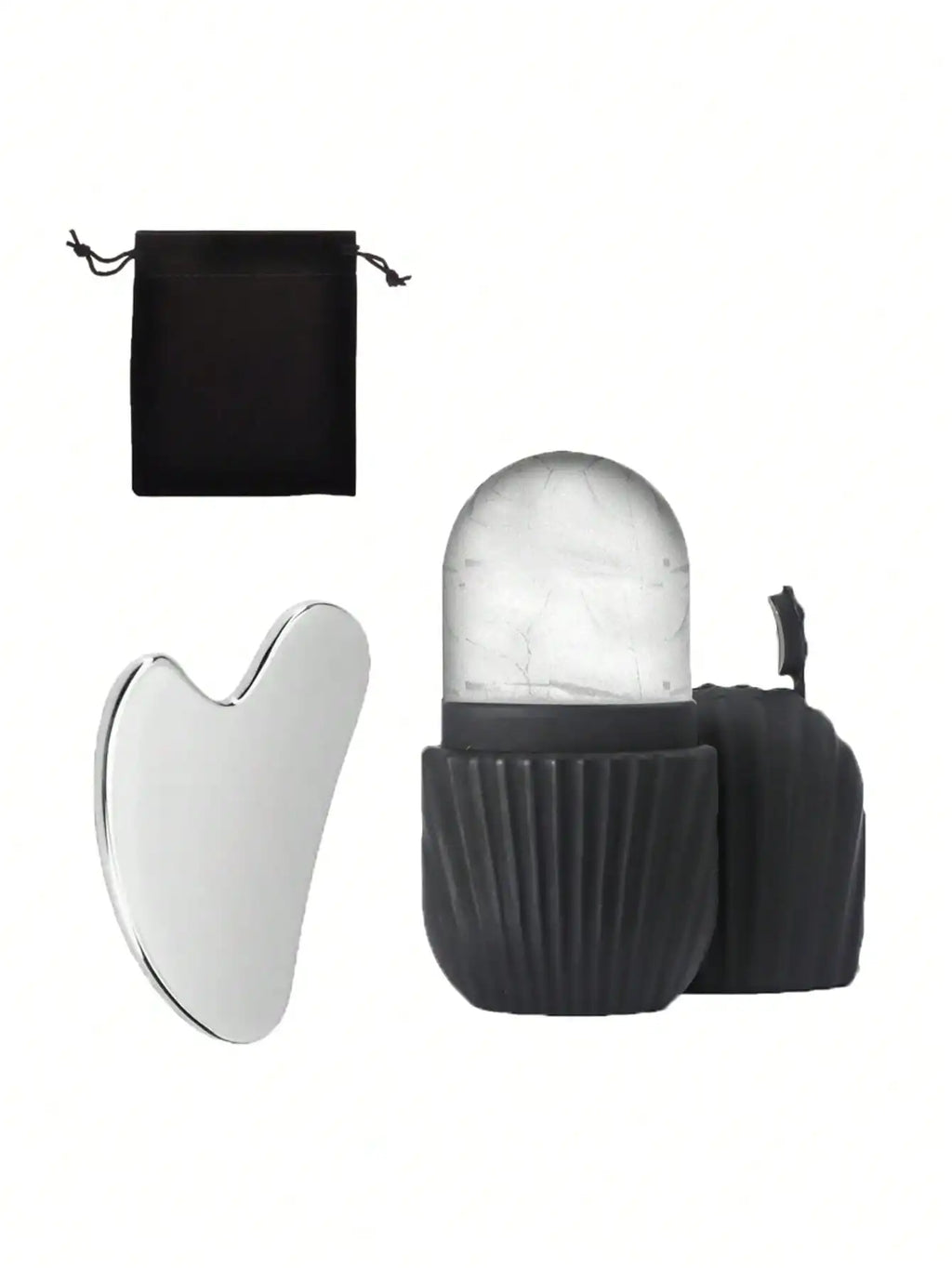 Ice Face Roller And Gua Sha Kit For Puffiness Relief
