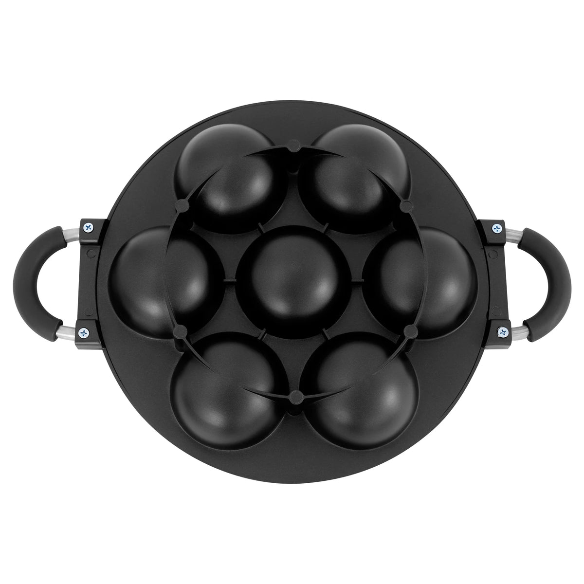 Bymaocar Nonstick 7 Hole Cake Mold Pan for Takoyaki Omelets