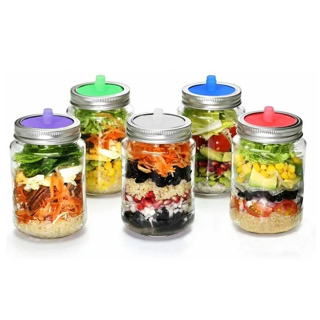 Silicone Fermentation Lids With Waterless Airlock For Mason Jar Pickling