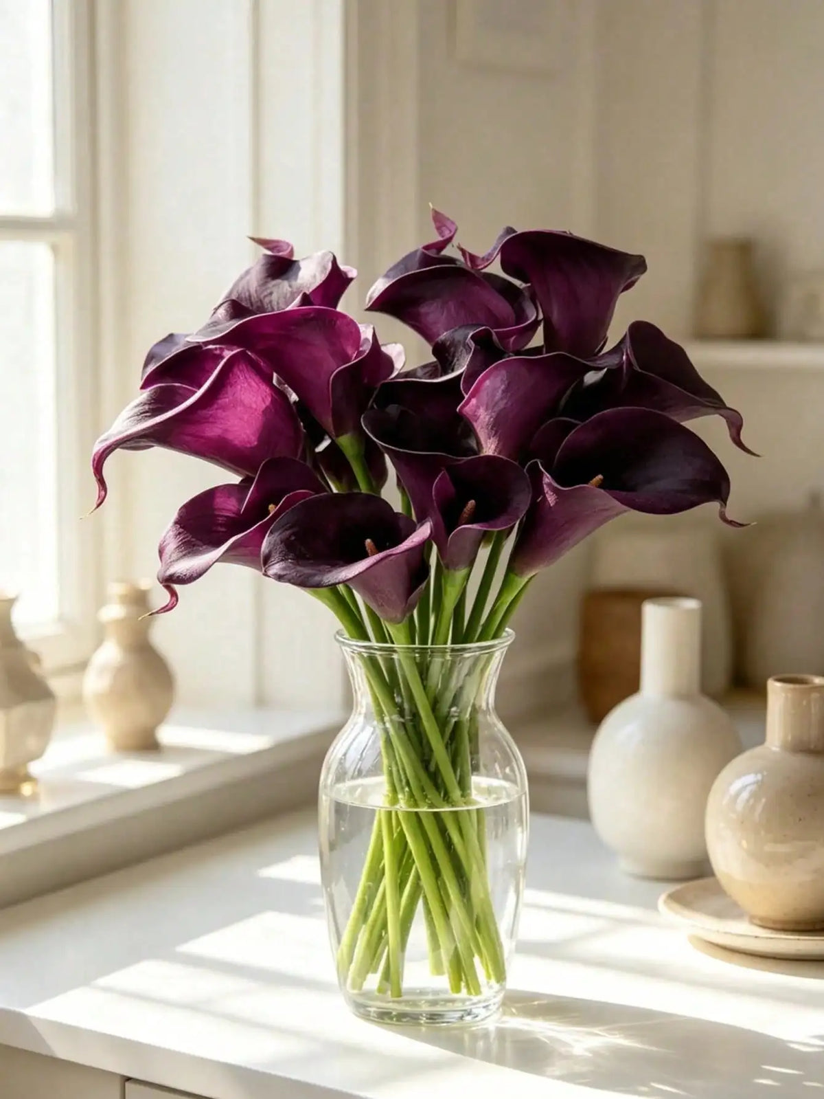 Realistic Artificial Calla Lily Bouquet for Weddings and Home Decor