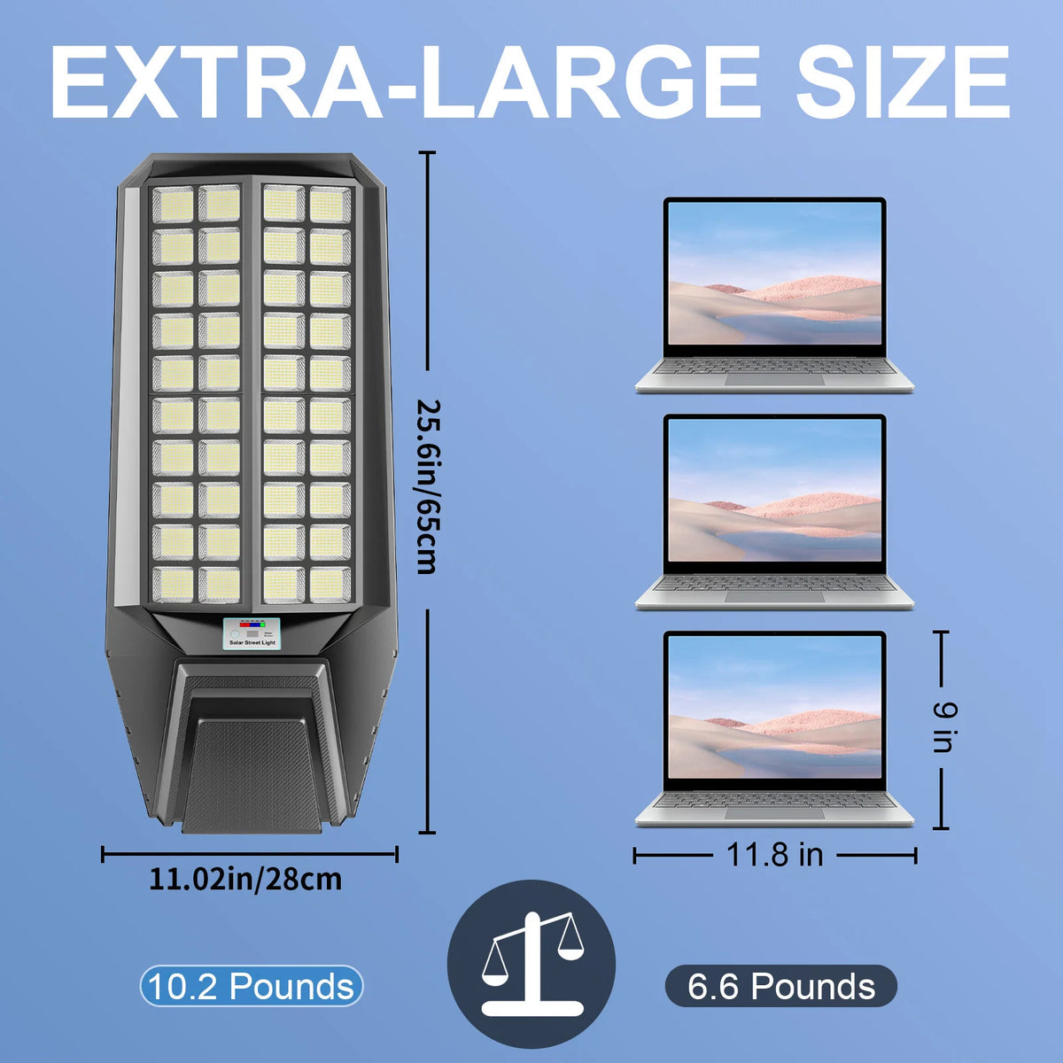 9000W Outdoor Solar LED Flood Light With Motion Sensor