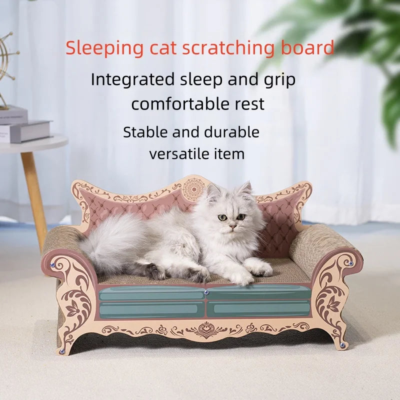 CZBNYX Cat Scratching Sofa Bed With Integrated Nest and Lounge Spot