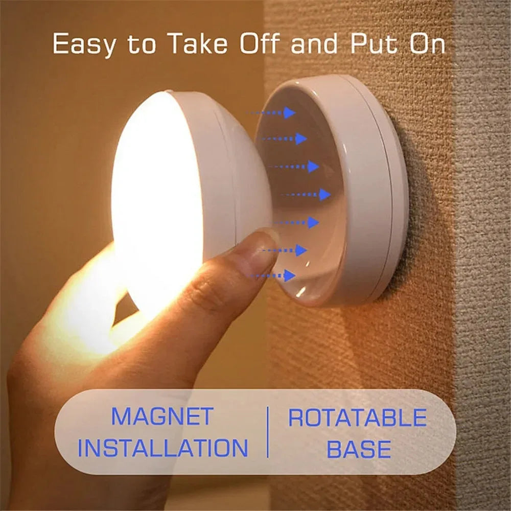 Liuyangmao USB Rechargeable Motion Sensor LED Night Light for Home