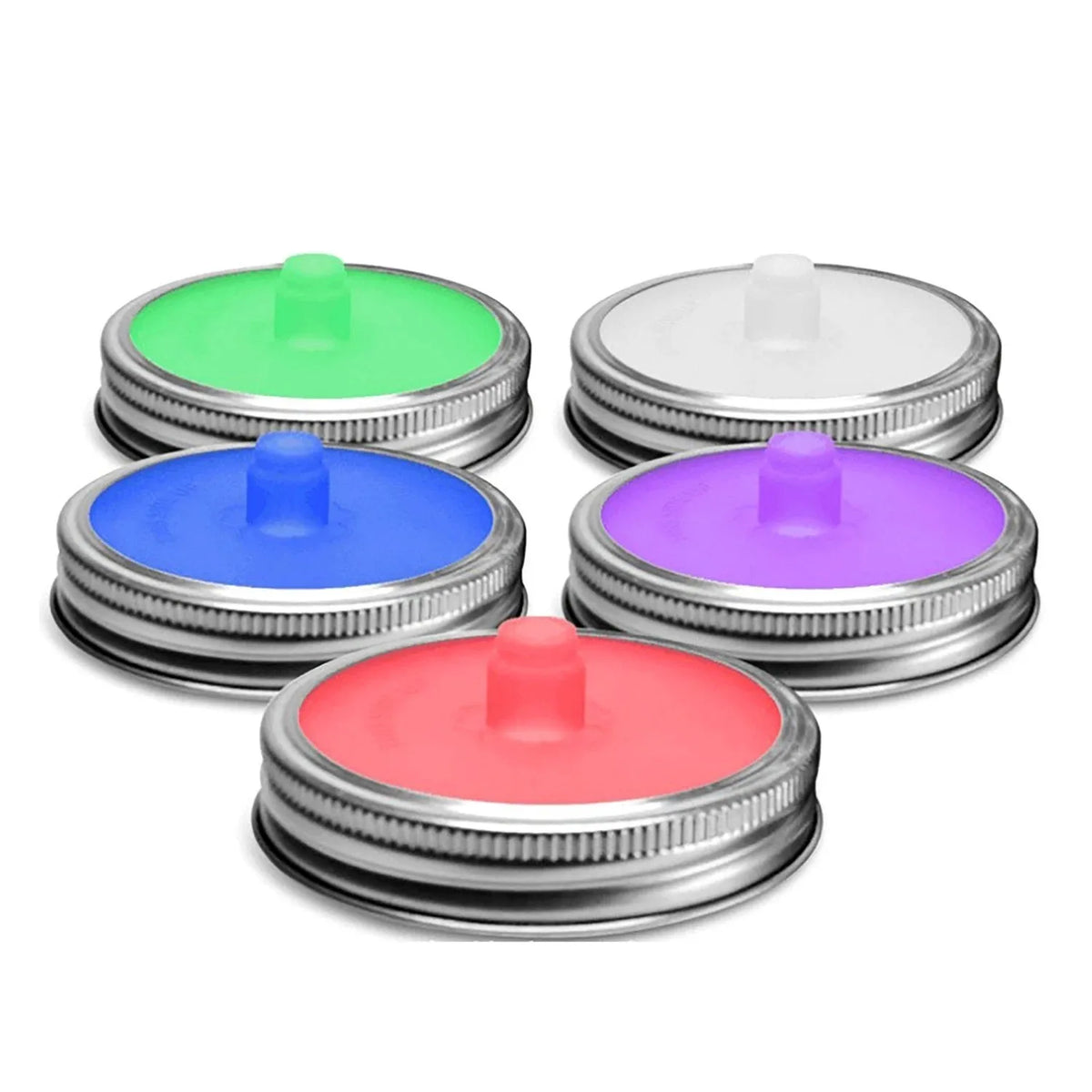 Silicone Fermentation Lids With Waterless Airlock For Mason Jar Pickling