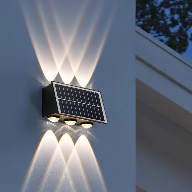 DUMILOO Solar LED Waterproof Outdoor Wall Light For Gardens