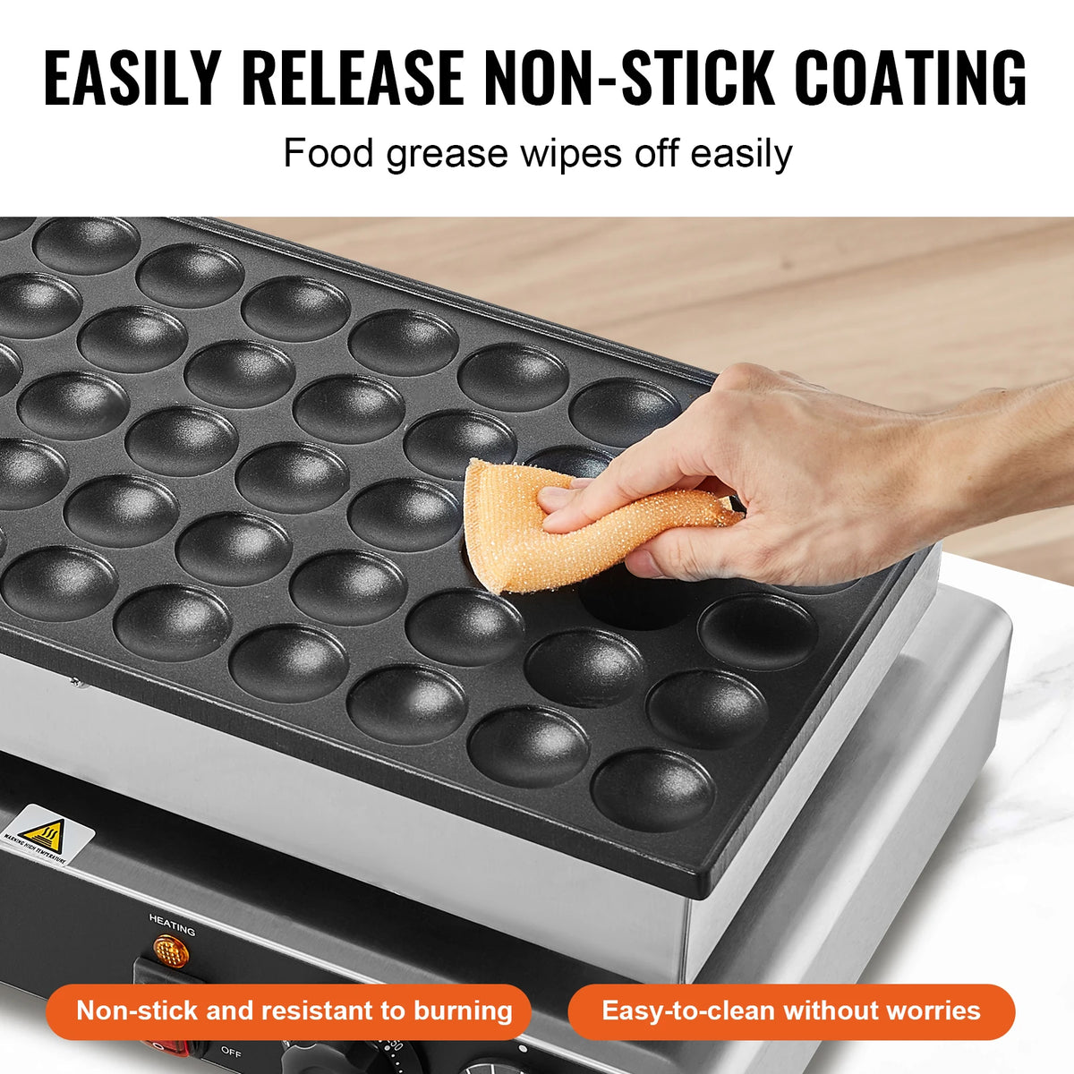 SucceBuy Commercial Nonstick Dorayaki Maker With Dual Temperature Control