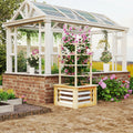 Outsunny Outdoor Planter Box With Trellis For Climbing Plants