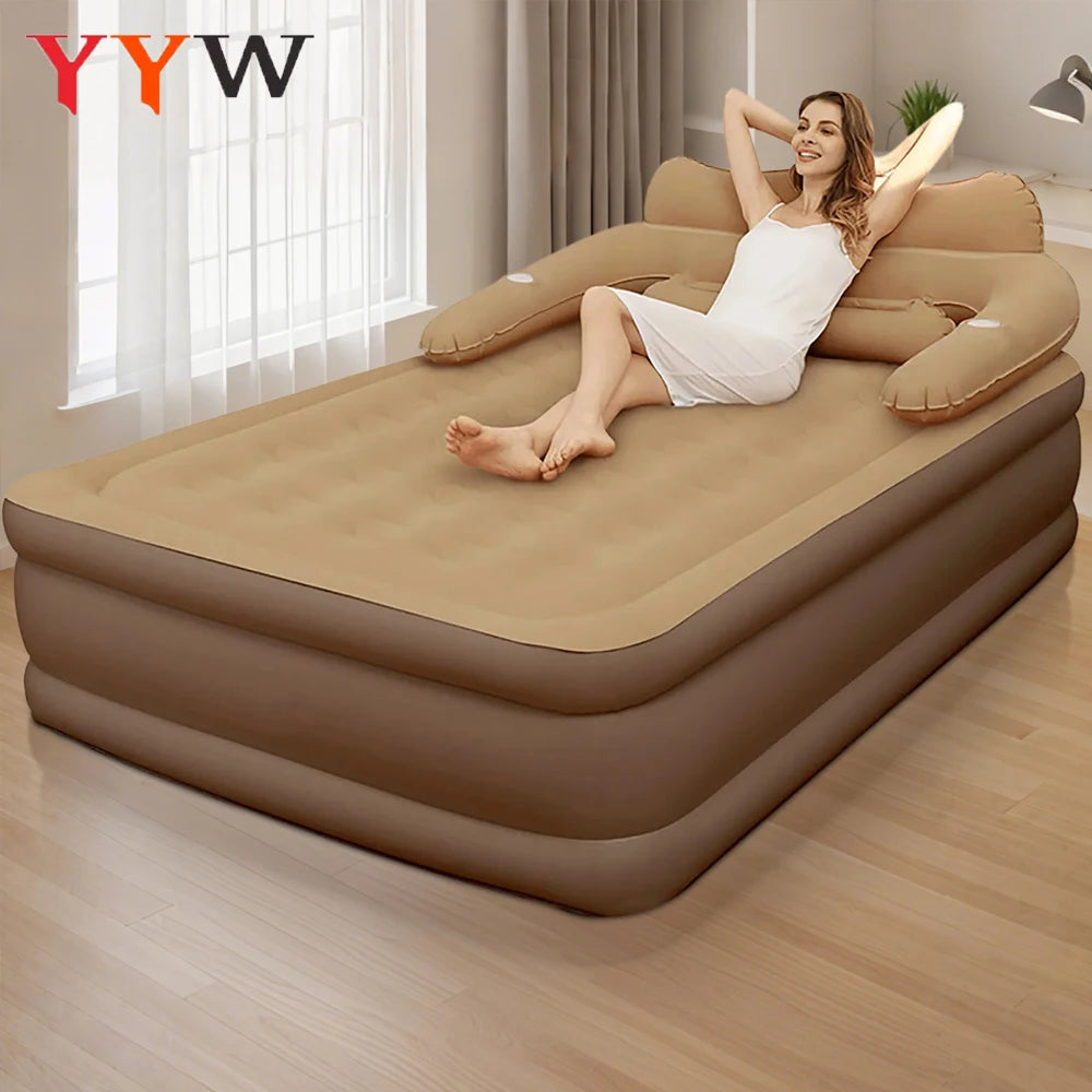 Portable Inflatable Camping Mattress for Indoor and Outdoor Use