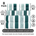 Soft Microfiber Towel Set For Bath Hand And Face Use